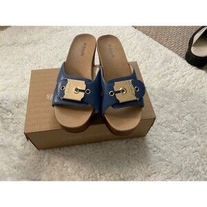 NIB Woman's Sandals Dr. Scholl's Original Max Too Platform Sandal - Blue